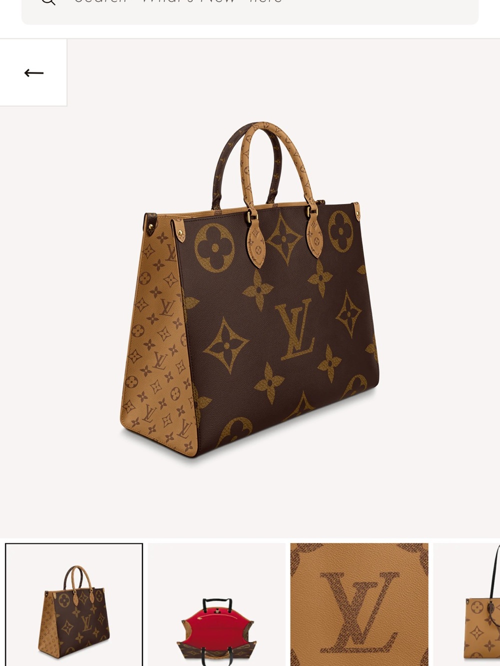 Louis Vuitton Brown Monogram Reversible Tote with Tan Accents